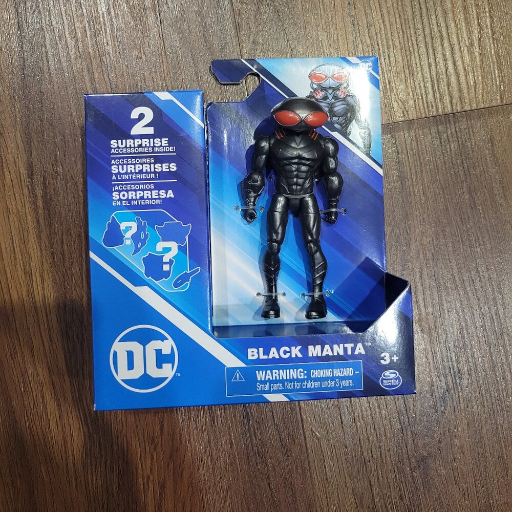 DC Black Manta Action Figure with 2 Surprise Accessories Included